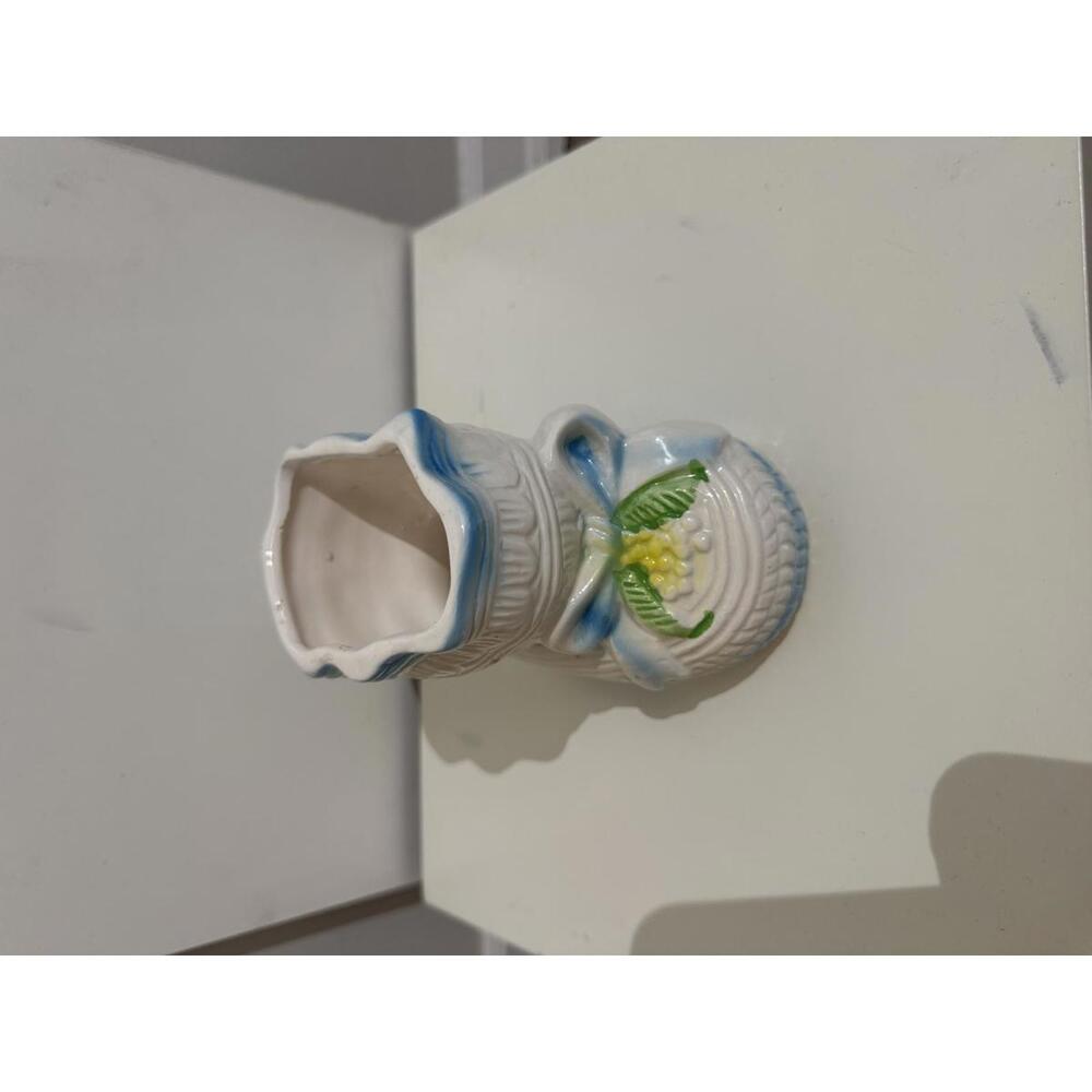 Vintage‎ GW Giftware Ceramic 1960's Baby Bootie Planter